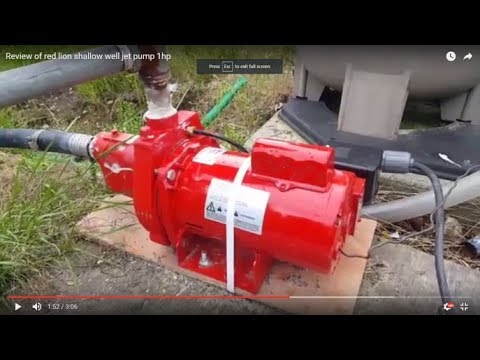 Shallow water well jet pump reviews