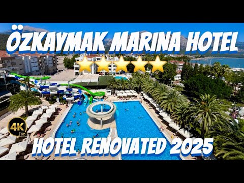 Ozkaymak Marina Hotel Kemer Turkey. 4K Hotel tour. Antalya. Отель Озкаймак Марина Турция Кемер