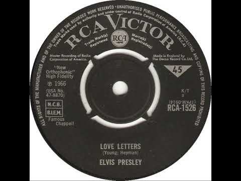 UK New Entry 1966 (207) Elvis Presley - Love Letters
