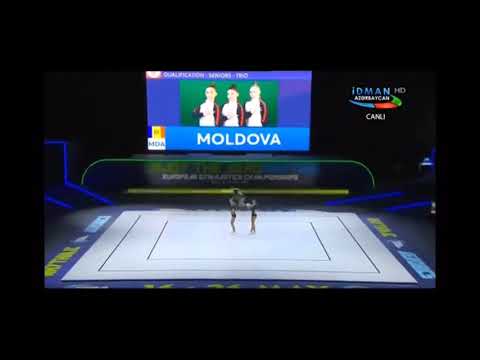 MOLDOVA - SENIORS TRIO Aerobic Gymnastics European Championships 2019