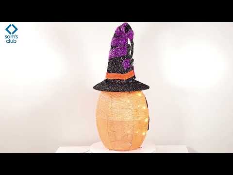 thumbnail video image 2 of Calabaza de Halloween Member's Mark  Decorativa, 2 of 5