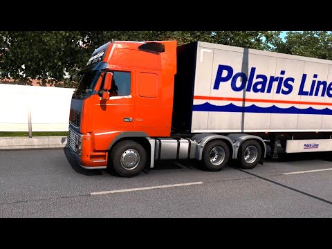 ETS 2 - Volvo FH Classic + B Double Trailers Transporting Guard Rails Part 1