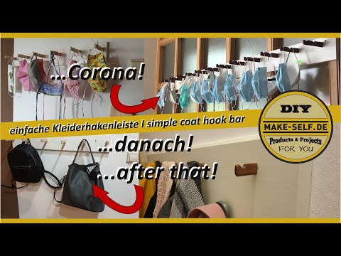 Garderobe mit Festool Domino oder alternativ mit Rundstab gebaut | make-self
