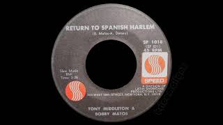 Tony Middleton &amp; Bobby Matos - Return To Spanish Harlem