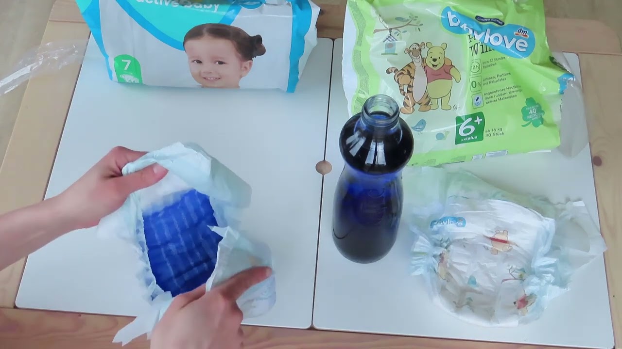 Test plienok - PAMPERS vs. BABYLOVE (dm-drogerie markt)
