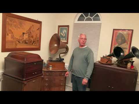 606.  Blue amberol cylinder 1544 played on the Edison Opera phonograph