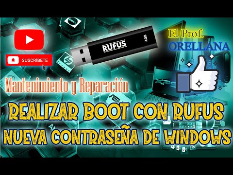REALIZAR BOOT CON RUFUS - QUITAR CONTRASEÑA CON HIREN BOOT- CREAR CONTRASEÑA PARA WINDOWS 10.