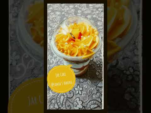 Orange Jar Cake| Jar Cake| @Sania's Baking