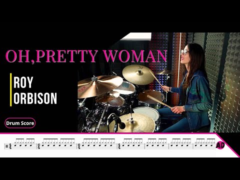 Oh, Pretty Woman -  Roy Orbison - Drum Cover (Drum Score)