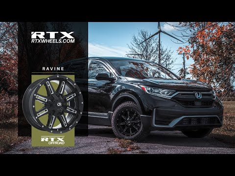 HONDA CR-V ON RTX WHEELS - RAVINE BLACK MILLED