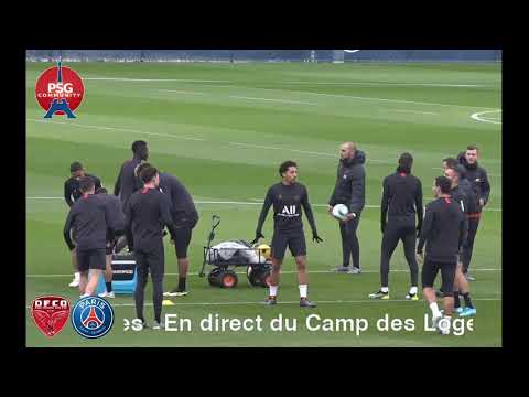 Dijon-PSG ; entraînement en direct #PSG #TEAMPSG #