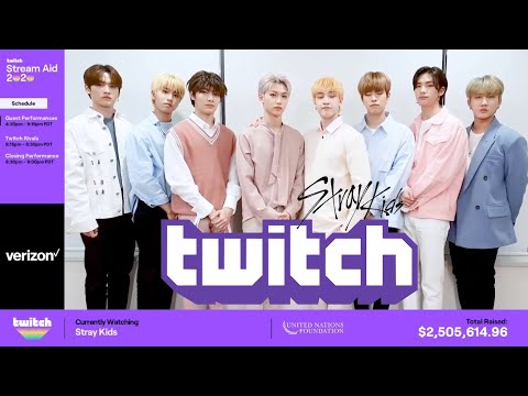 Stray Kids On Twitch Stream Aid 2020 #twitchstreamaid