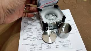 ถ้วยวัดความหนืด ขนาด 37 ml, Stainless steel Density Determiner Pycnometer, Specific Gravity Cup,