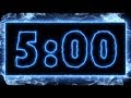 5 Min COUNTDOWN TIMER V 633 Electric Effect Sound Music
