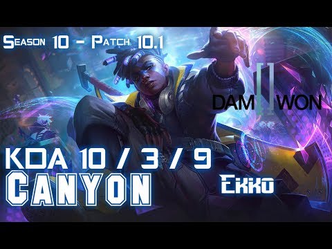 DWG Canyon EKKO vs ELISE Jungle - Patch 10.1 KR Ranked