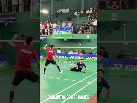 u19 SINGLES dive #badminton #shorts
