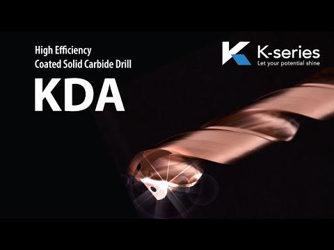 High Efficiency Coated Solid Carbide Drill KDA