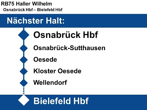 [NWB] Ansagen RB75 Osnabrück - Bielefeld