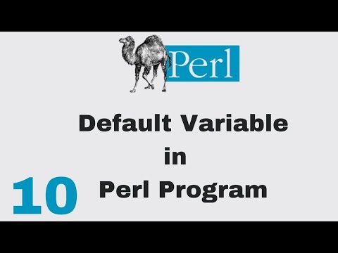 Perl Script Basic Tutorial 10 Default Variable