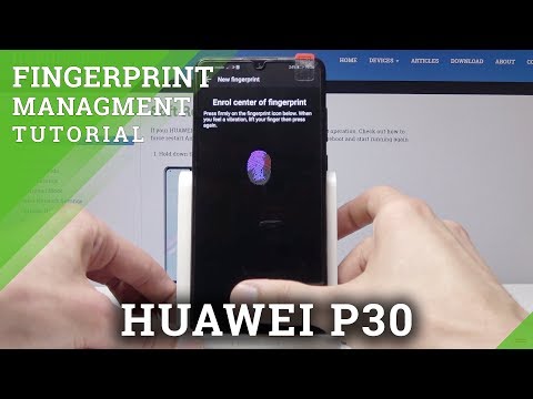 How to Add Fingerprint in HUAWEI P30