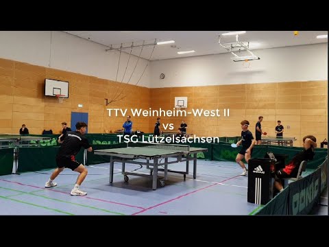 Verbandsliga Jugend U19 2025/2026 TTV Weinheim-West II vs TSG Lützelsachsen