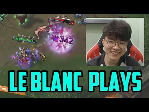 LEBLANC MECHANICS - SKT Faker Stream Highlights (LoL Preseason)