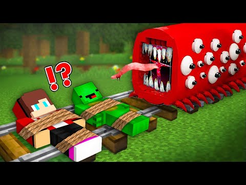 Escape Scary Train Eater: Minecraft Challenge