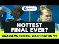 The Hottest Final Ever? 🥵 Andre Agassi vs Stefan Edberg | Washington 1995 Final Highlights