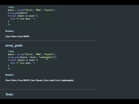 Php Array_pop And Array_push Php Corephp Shortsfeed Shortsvideo Array Push Pop