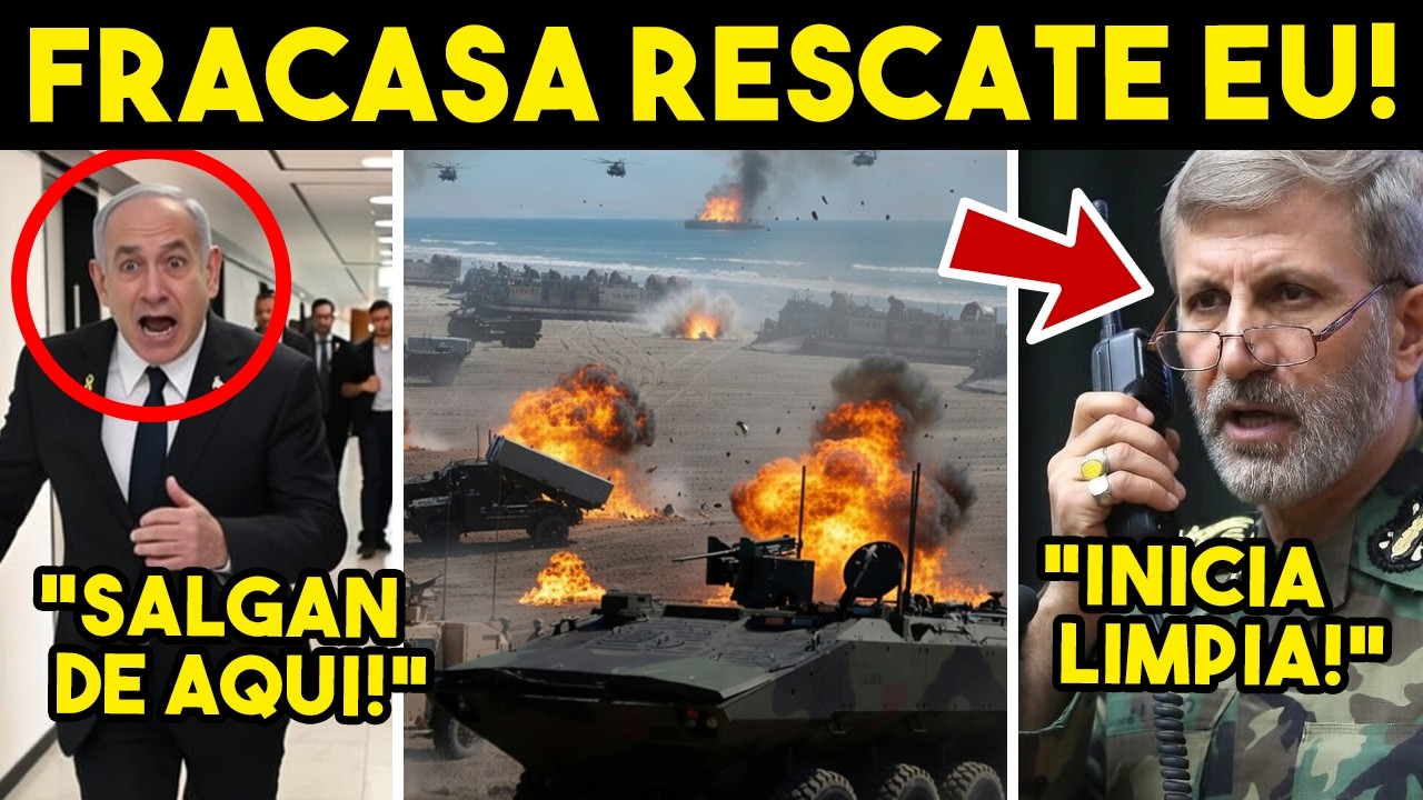 PANICO TOTAL! FRACASA RESCATE DE TRUMP, IRAN SUELTA B0MBAZ0. INICIA LIMPIA EU, ADIOS