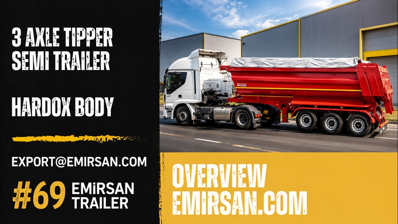  Hardox Tipper Semi Trailer