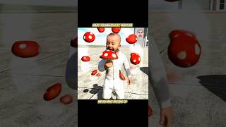 🍄😱Baby Franklin Eat Shroom - Indian Bike Driving 3D #viral #gaming #gta5 #shortsfeed #shorts #gta