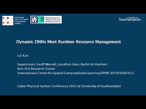 Dynamic DNNs Meet Runtime Resource Management  - CPS Conference 2022 at University of Southampton