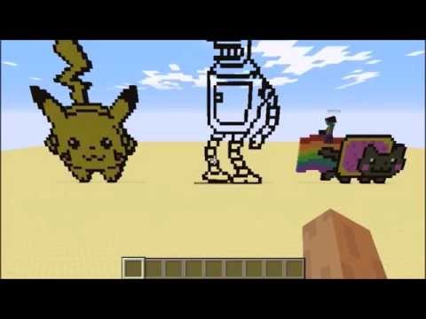 Minecraft Timelapse Pixel Art (Bender)