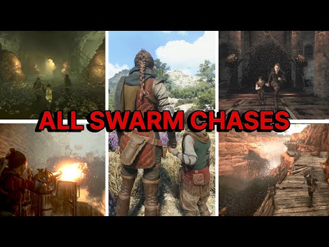 A Plague Tale 2: Requiem - ALL RAT SWARM CHASE SCENES (4K Ultra HD) Best Moments