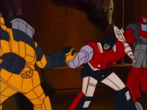 Transformers Generations 1 - Jet Judo scene Sideswipe VS Starscream