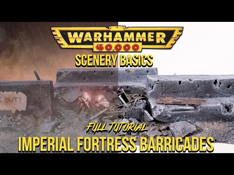 REALISTIC CONCRETE || Warhammer 40k TERRAIN BASICS - Grimdark Fortifications SCATTER