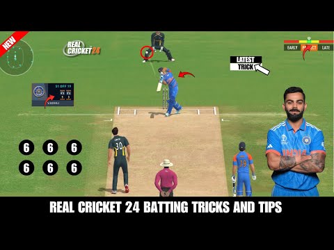 Real cricket 24 batting tricks and tricks 🔥| latest version