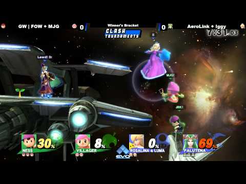 Evo 2015 - FOW + MJG vs Aerolink + Iiggy - Smash Wii U