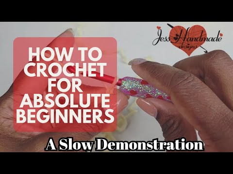 How to Crochet for Absolute Beginners | Step by Step all in one video!