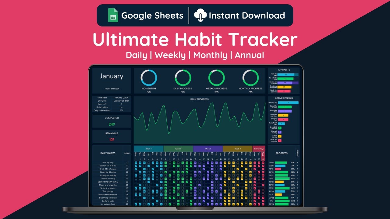Ultimate Habit Tracker - Dark Mode Tutorial