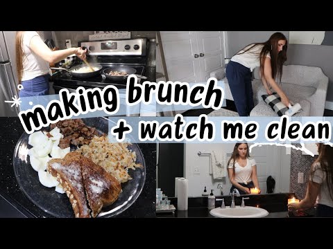 MAKING BRUNCH + WATCH ME CLEAN | GYPSY CLEAN & COOK WITH ME
