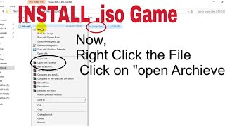 Install .iso games Using WinRAR [Windows PC]