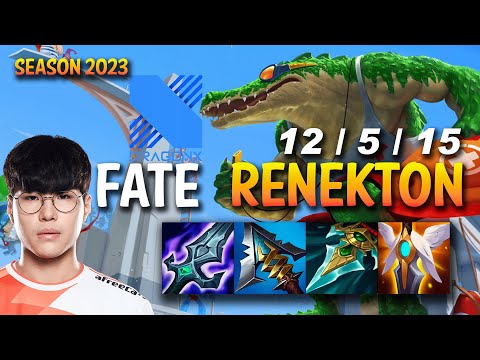 DRX FATE RENEKTON vs TALON Mid - KR Ranked