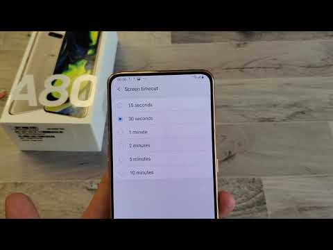 Galaxy A80: How to Change Screen Timeout Before Phone Locks & Sleeps