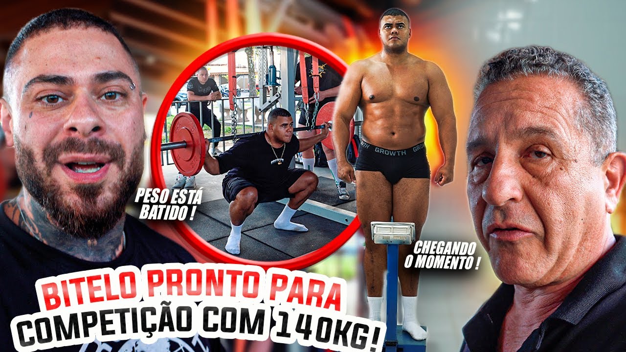 BITELO BATEU 140KG NA PESAGEM COM LEO STRONDA, DORIA E DORÃO - FALTA 1 DIA