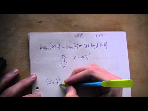 Mathematik - Lösen einer einfachen Logarithmus-Gleichung