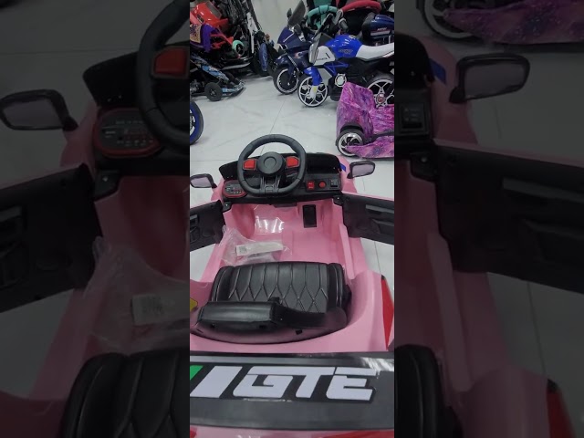 سيارات اطفال كهربائية 12V مناسبة من عمر 2 الى 4 سنوات بدواسة داخلية وجهاز تحكم عن بعد من لينو 4686AM