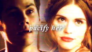 stiles&lydia; pacify her (+malia)