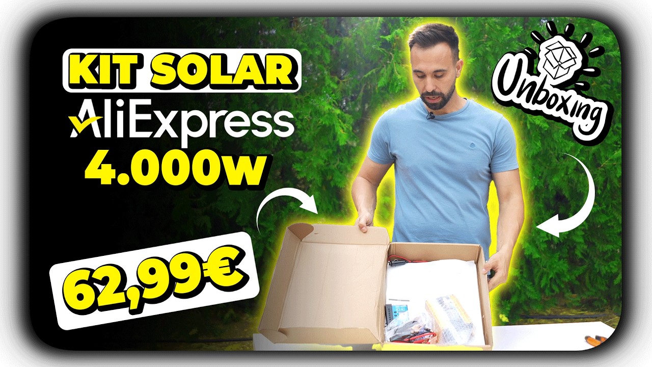 Kit Solar 4.000W por 62,99€ de Aliexpress (UNBOXING)